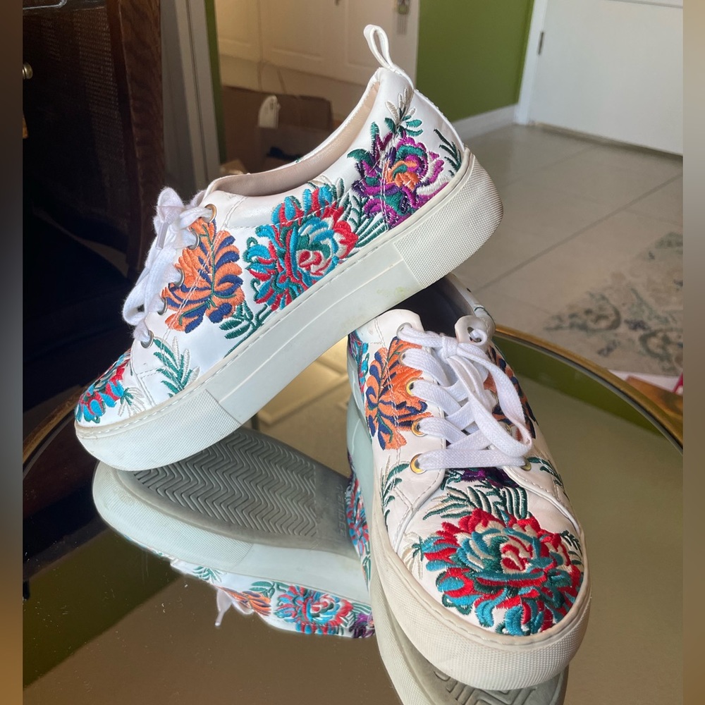 J/Slides Embroidered Sneakers
